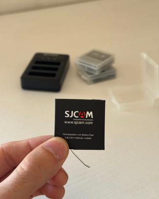 Batterie x3 Action SJCam + Caricatore