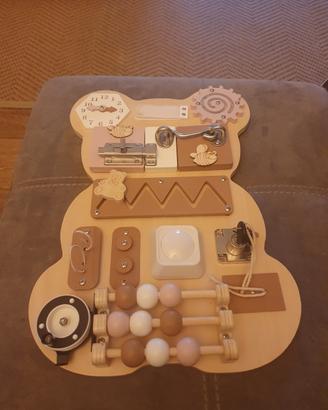 Pannello Sensoriale in Legno Montessori