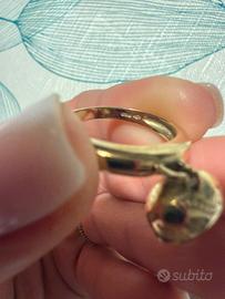 Anello chantecler oro giallo 9 kt