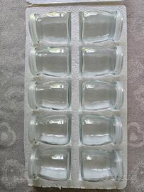 10 vasetti in vetro per yogurt