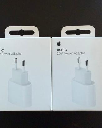 2 alimentatori Apple 20 W iPhone iPad MacBook neo
