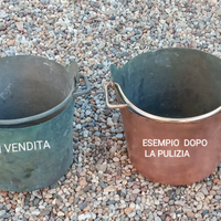 Secchio da pozzo antico in rame