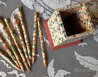 Portapenne antica Firenze e 3 lapis