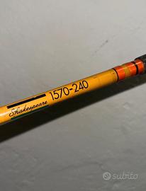 Canna pesca Vintage Shakespeare 1570-240- Anni 70