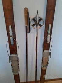 sci in legno anni 50