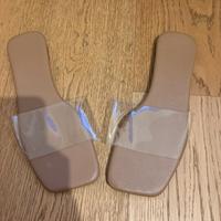 Sandali fascia trasparente