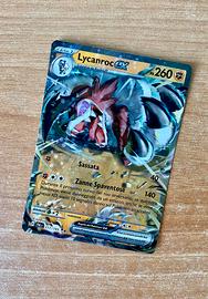 Carta Pokemon originale rara Lycanroc Ex 117/193