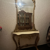 Consolle d'Ingresso con Specchiera Barocca - MARMO