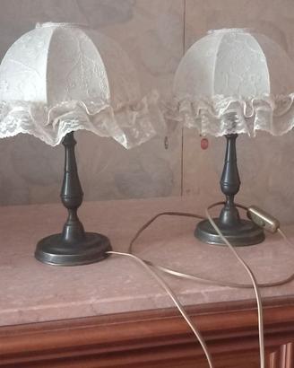 COPPIA LAMPADE DA COMODINO