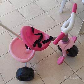 Triciclo bambina con maniglione Smoby  Toys 