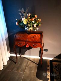 Scrittoio/secretaire antico in legno intarsiato