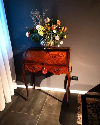 Scrittoio/secretaire antico in legno intarsiato