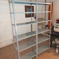 Scaffalatura metallica doppia 