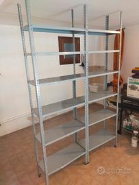 Scaffalatura metallica doppia 