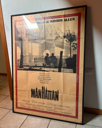 Manhattan poster cinema 100x140 con cornice