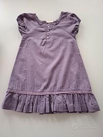 Abito in cotone viola Grain de Blé 2-3 anni