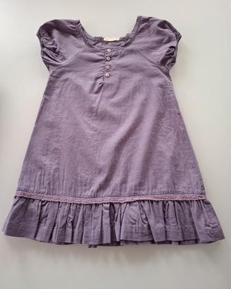 Abito in cotone viola Grain de Blé 2-3 anni