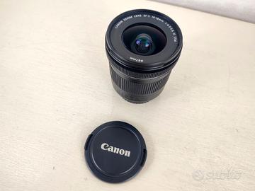 Obiettivo Ultragrandangolare Canon 10-18 STM ottim