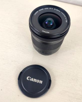 Obiettivo Ultragrandangolare Canon 10-18 STM ottim