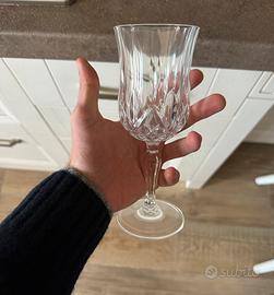 Servizio da sei bicchieri di Cristallo