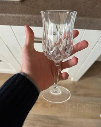 Servizio da sei bicchieri di Cristallo