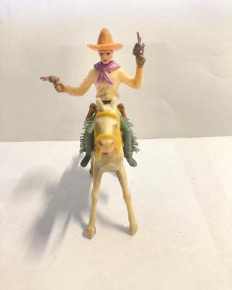 Soldatino Cowboy con Pistole a Cavallo Nardi Italy