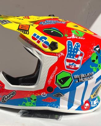 Casco motocross da bambino UFO KOREY Rosso/Blu