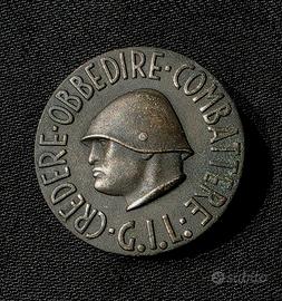 Medaglia militare - Mussolini Fascismo spilla G.I.