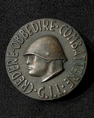 Medaglia militare - Mussolini Fascismo spilla G.I.