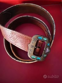 Cintura donna vintage Piero Guidi cuoio