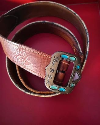 Cintura donna vintage Piero Guidi cuoio