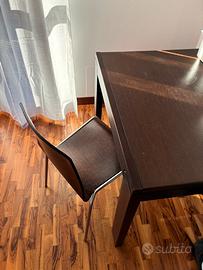 Tavolo allungabile e 6 sedie