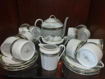 servizio da 12 da tè mai usato in porcellana limog