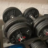 Manubri regolabili 32kg. 2 x 16kg