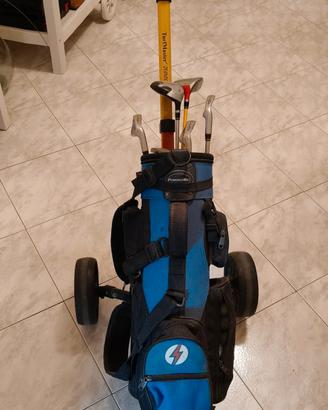 Set mazze da Golf + Carrello Junior
