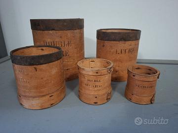 Set 5pz Misure da Cereali francesi 1900