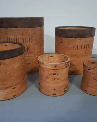 Set 5pz Misure da Cereali francesi 1900