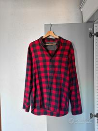 Camicia a quadri blu e rossa scozzese Pull & Bear