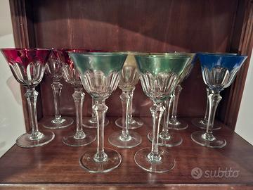 Bicchieri colorati vintage