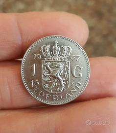 MONETA DA 1 GULDEN 1967 NEDERLAND