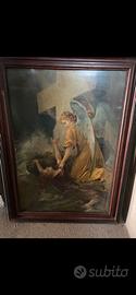 Quadro con immagine sacra/angelo