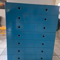 cassettiera blu.NON SPEDISCO 