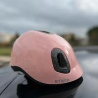BTWIN Casco bici bebè bimba 500 rosa