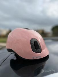 BTWIN Casco bici bebè bimba 500 rosa