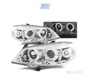 FARI OCCHI ANGEL PER OPEL ASTRA G 97-04 CROMATO