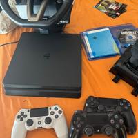 Playstation 4 Slim 1TB + 3 joystick + Volante Xbox