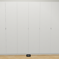 Armadio guardaroba IKEA PAX bianco, 6 ante, 300x35