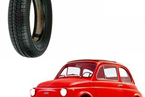 4 X Pneumatici 125 80 R12 FIAT 500 TUBELESS VEERUB