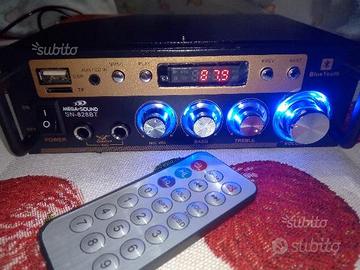 Amplificatore stereo bluetooth con karaoke 50 watt