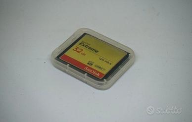 SCHEDA COMPACT FLASH SANDISK EXTREME 32 GB UDMA 7 